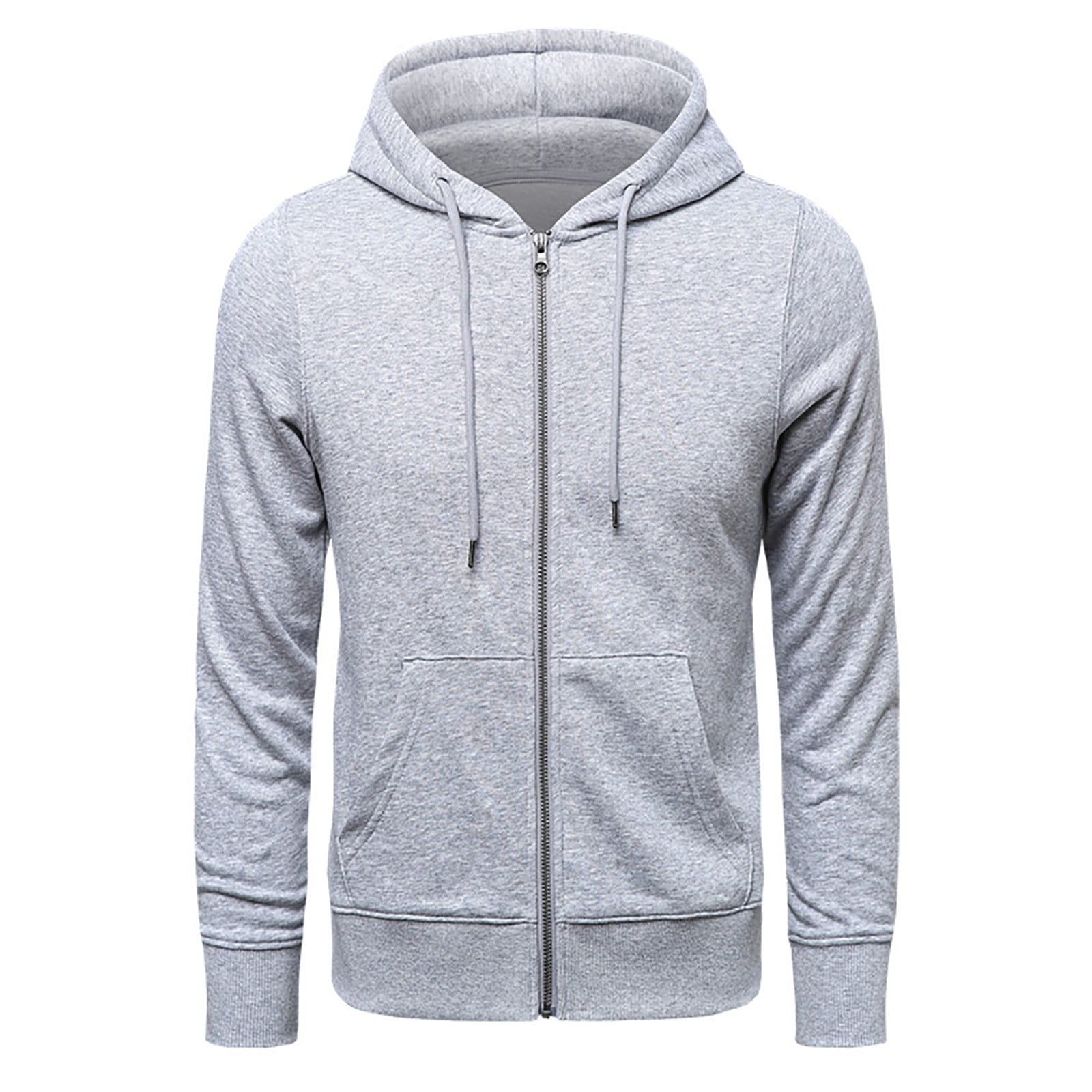 Ierhent Cropped Hoodie Men Mens Slim Fit Zip up Hoodie Short