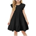 thumbnail image 1 of Ierhent Dress Girl Girl's Summer Boho Strap Tiered Cami Maxi Dresses Black,13-14 Years, 1 of 5