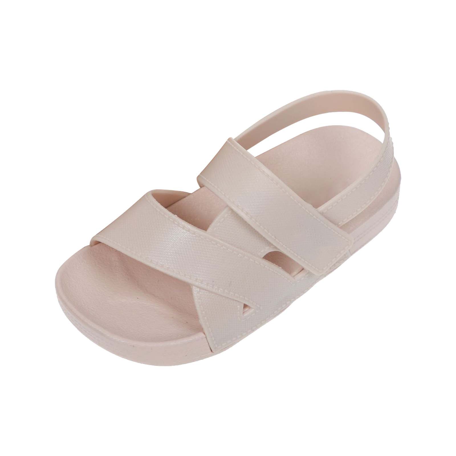 Ierhent Girl Sandals Girl's and Toddler Slides with Backstrap Sandal