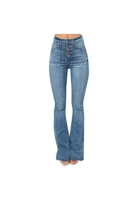 Jeans Woman Womens Straight Leg Jeans(BU2,XL)