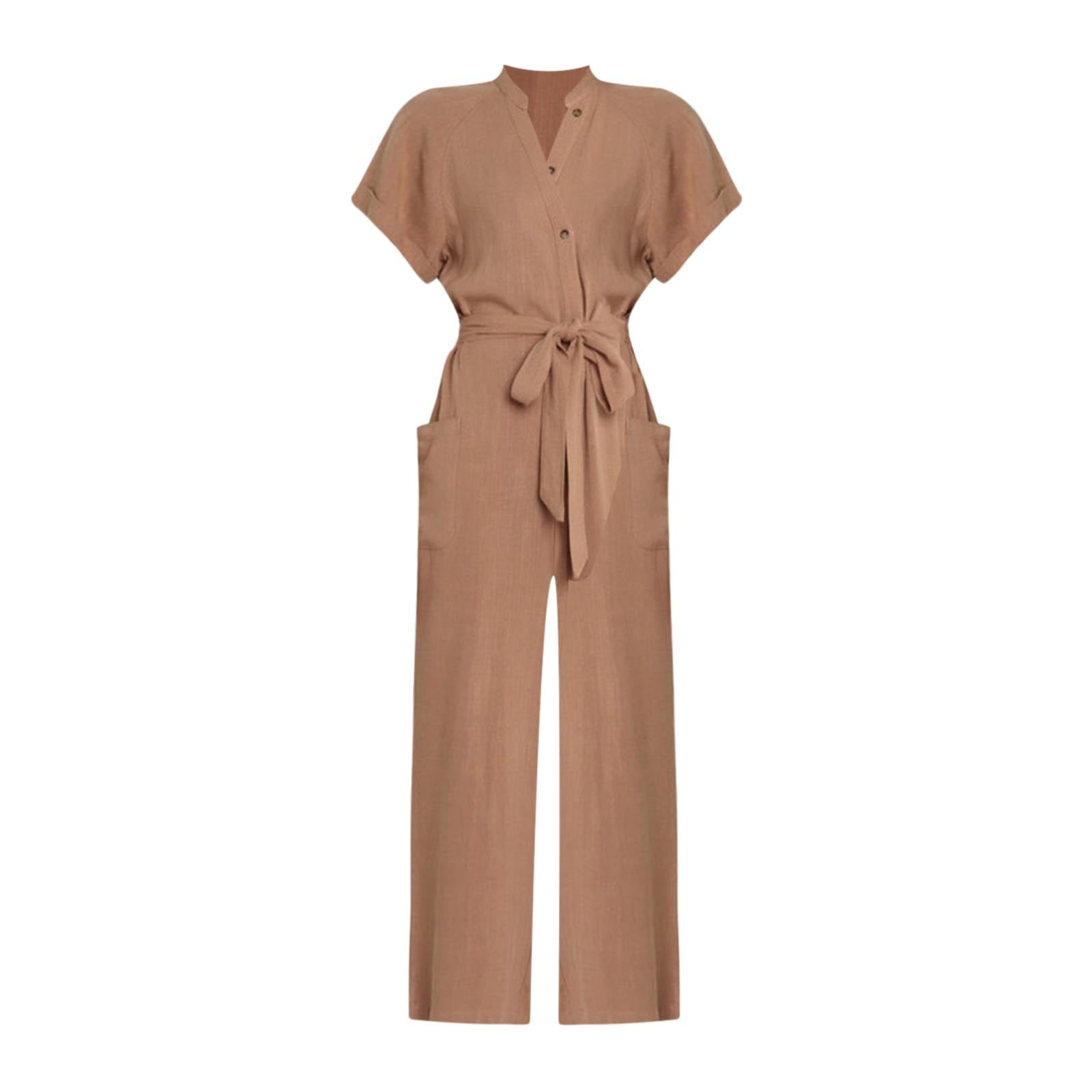 Casual Brown maxi linen dress 515 Casual Brown maxi linen dress 515