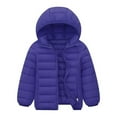 thumbnail image 1 of Ierhent Kid Big Boys Winter Coats & Jackets,Kids Lightweight Padded Hooded Puffer Autumn and Winter Coat(Navy,6-7 Years), 1 of 2