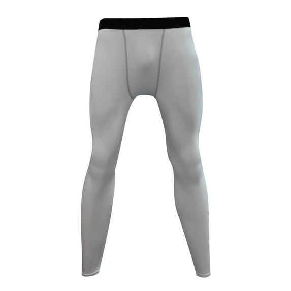 Ierhent Leather Pants Men Men's Compression Tights Pants Base Layer Breathable Training Leggings(White,3XL)