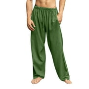 Ierhent Men Casual Pants Men's Synthetic Utility Pant(Green,L)