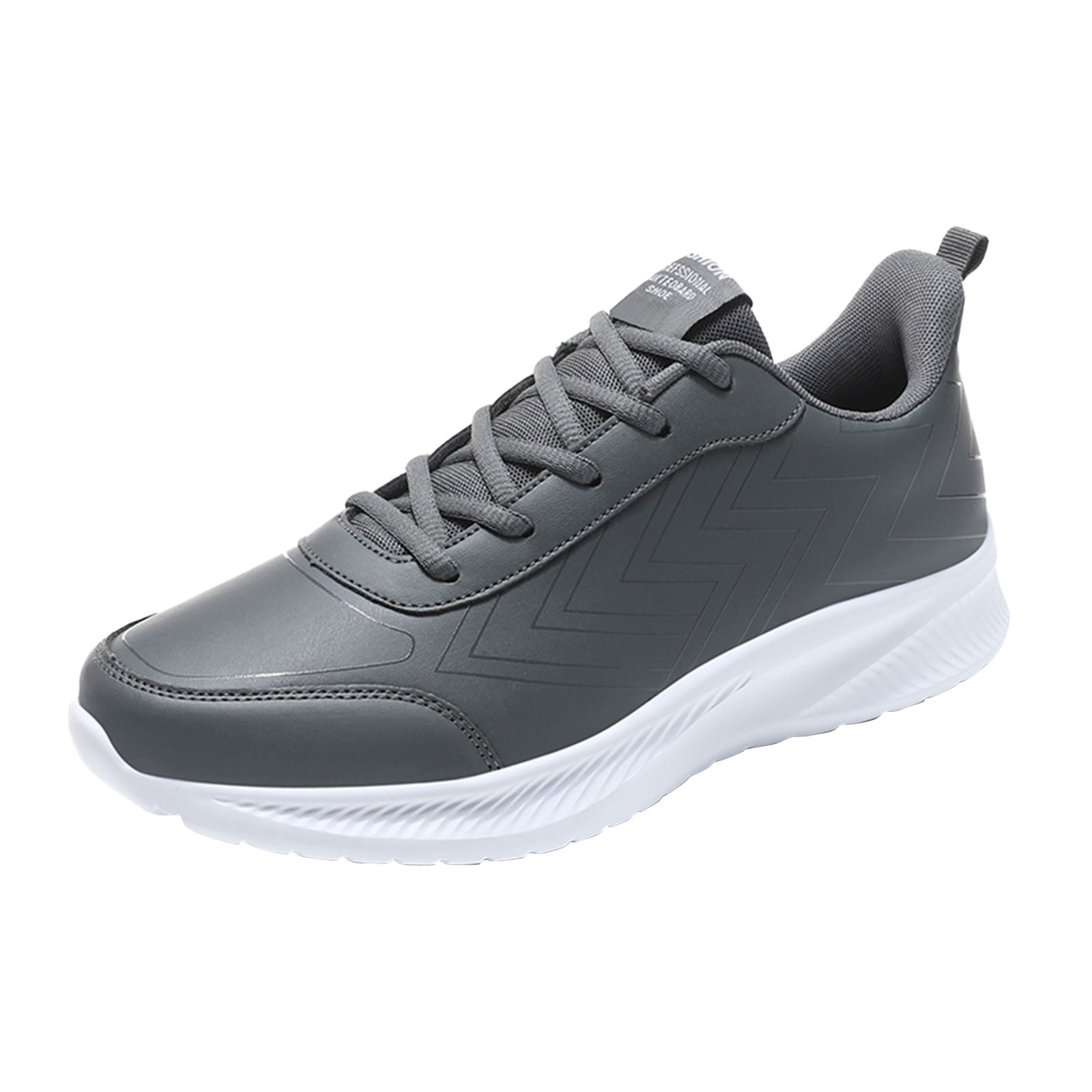ENGLISH LAUNDRY Mens Gray Mixed Media Seb Round Toe Leather Sneakers Shoes 12 Amazon.com: CsgrFagr Summer Style Men main image 3