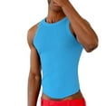 thumbnail image 1 of Ierhent Men Tank Tops Mens Pro Cotton Pro Stretch Tank Tops A Shirts Blue,S, 1 of 3