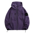 thumbnail image 1 of Ierhent Men's Lightweight Jackets Men's Windbreaker Jacket Lightweight Water-Resistant Windbreakers for Men(Purple,XXL), 1 of 5
