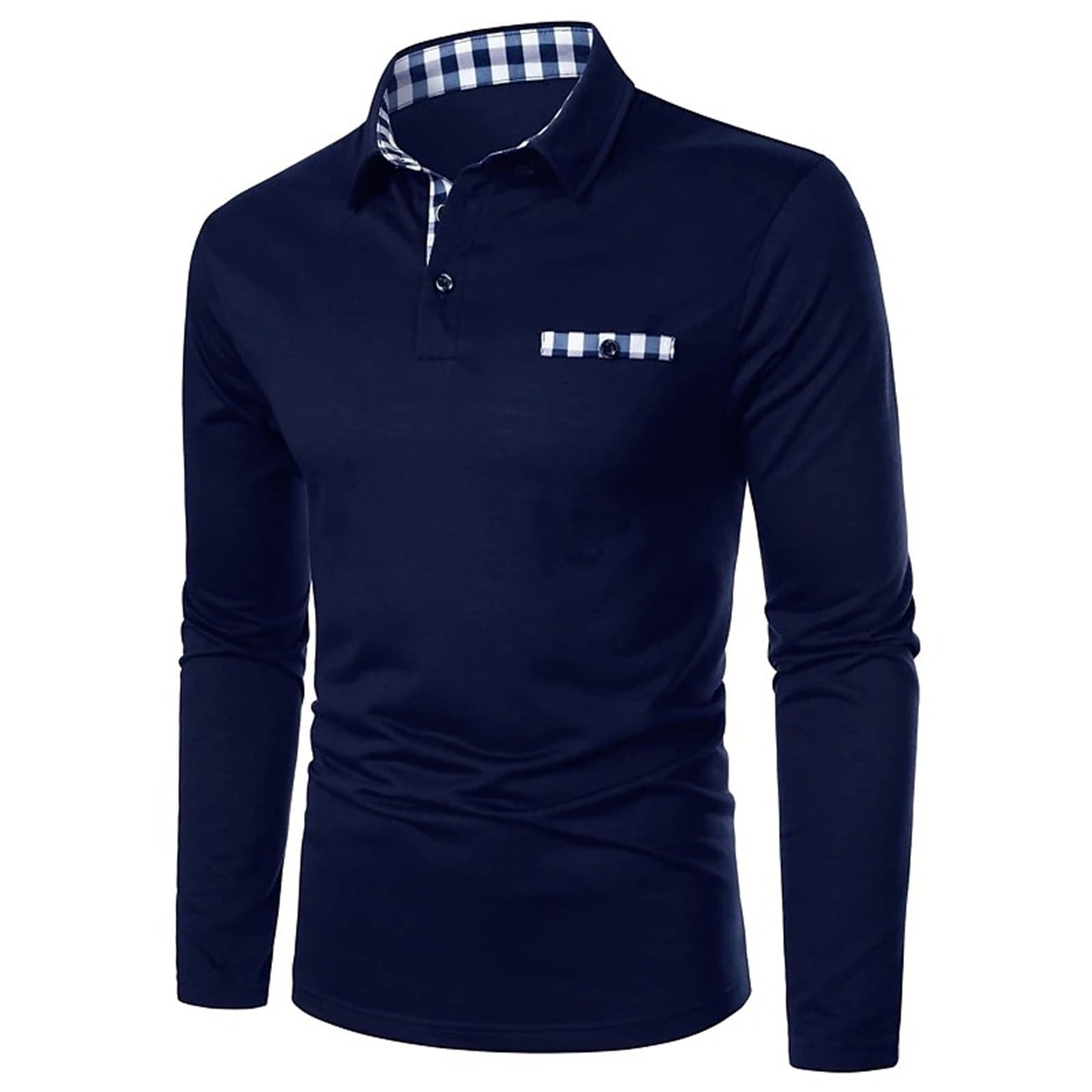 Ierhent Men S Long Sleeve Polo Shirts Men Long Sleeve Polo Shirts Stain Guard Polo Shirts For