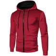 thumbnail image 1 of Ierhent Mens Jacket Men's Lightweight Packable Hooded Puffer Jacket Insulated Winter Coat for Snow Ski Traveling(Red,XXL), 1 of 3