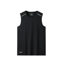 Ierhent Mens Muscle Tank Top Men's Sleeveless Tank Top Shirt(Black,6XL)