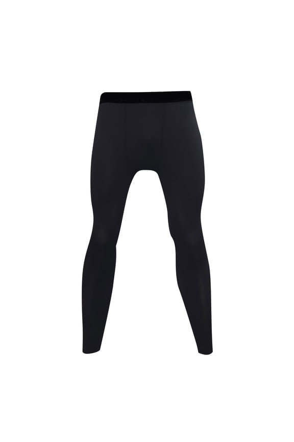 Mens Running Tights Mens Pro Full Length Training Tight(Black,XXL)