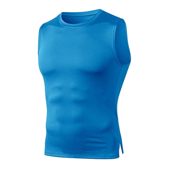 Ierhent Mens Tank Tops Men's Basic Sleeveless T Shirts Casual Active Hipster Tank Top(Blue,M)