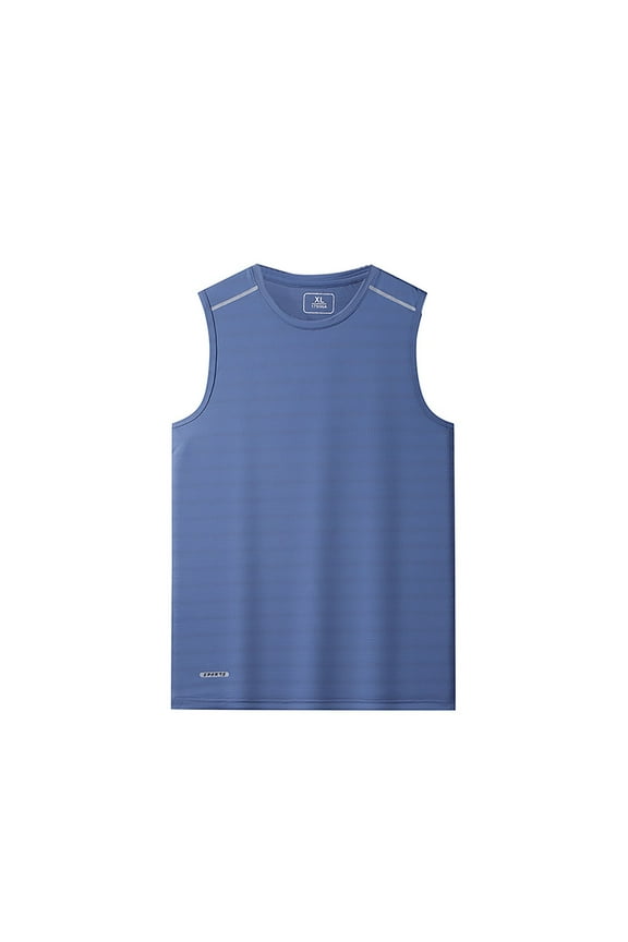 Mens Tank Tops Men's Tank Top Cotton Sleeveless Shirt Lightweight Muscle Tank Tee Shirt Blue,8XL