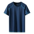 thumbnail image 1 of Ierhent Mens Tee Shirts Men's Comfort Fit Ultra Soft Crew T-Shirt Undershirts(Navy,XL), 1 of 3