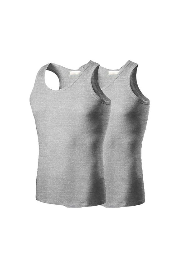 Mens Vests Outerwear Men's Tank Top Cotton Sleeveless Shirt Lightweight Muscle Tank Tee Shirt L,XL