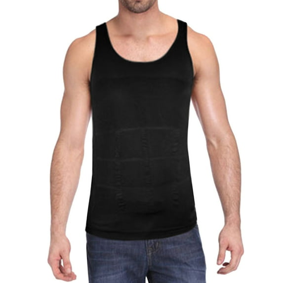 Ierhent Muscle Tank Tops for Men Men's Casual Tank Tops Sleeveless Lightweight Tee Muscle Basic T Shirts(Black,XXL)