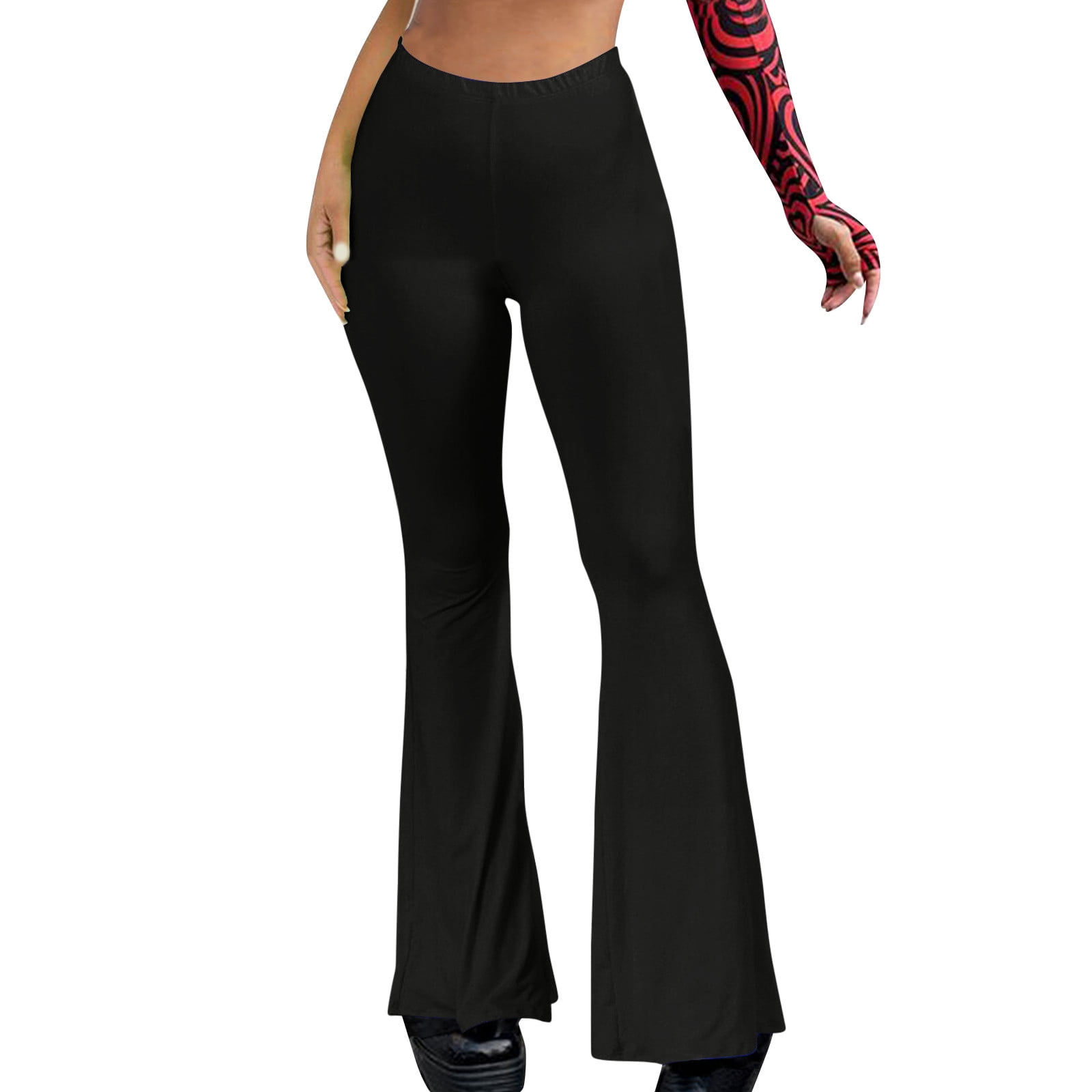 Ierhent No Boundaries Flare Leggings Flare Leggings, Crossover