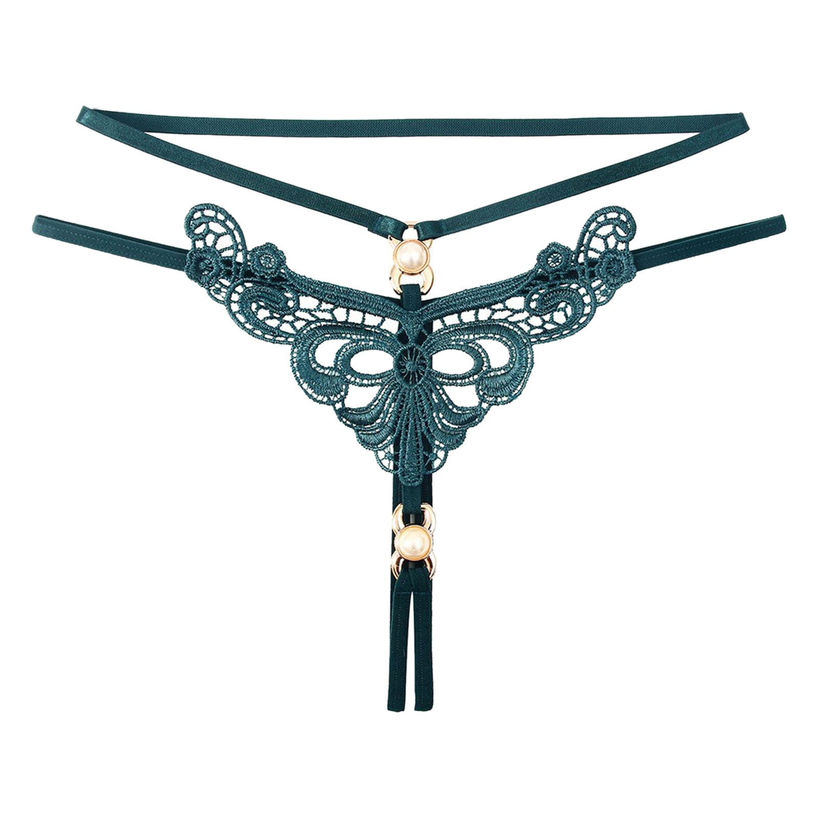 Ierhent Panties for Women Pack High Waisted Lace Thong for Women Cotton Underwear Plus Size High