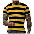 thumbnail image 1 of Ierhent Plain T Shirts for Men Men's Cotton Short Sleeve T Shirts, Breathable & Moisture Wicking with Odor Control (Yellow,3XL), 1 of 6