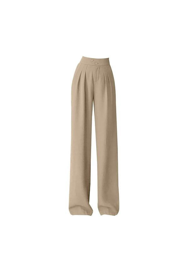 Plus Size Womens Pants Women's Loose Fit Classic Lounge Pants(Khaki,3XL)