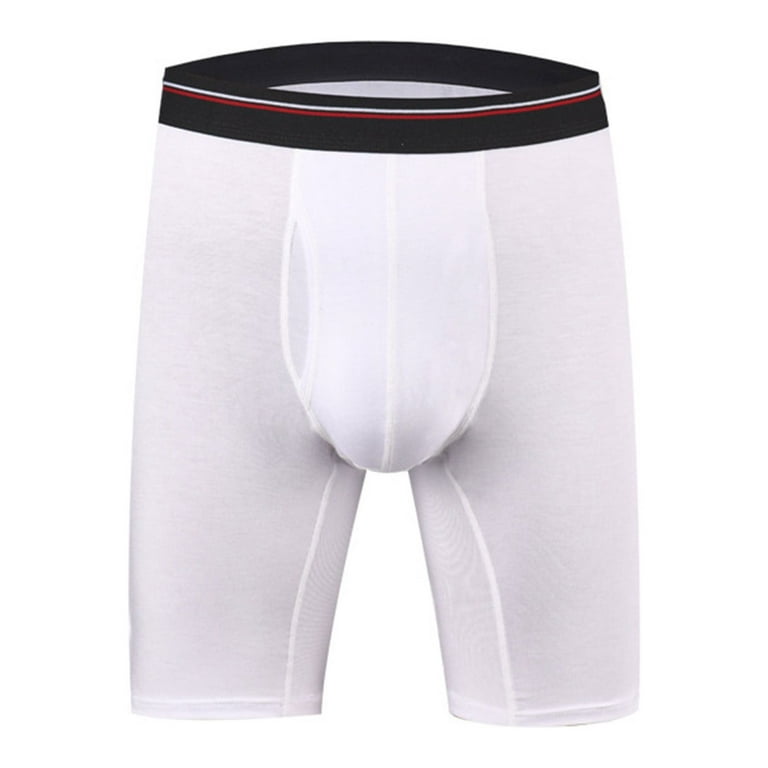 Ierhent Real Men Underwear Men's Breathable Boxer Briefs, Moisture Wicking  Underwear(White,XL) 