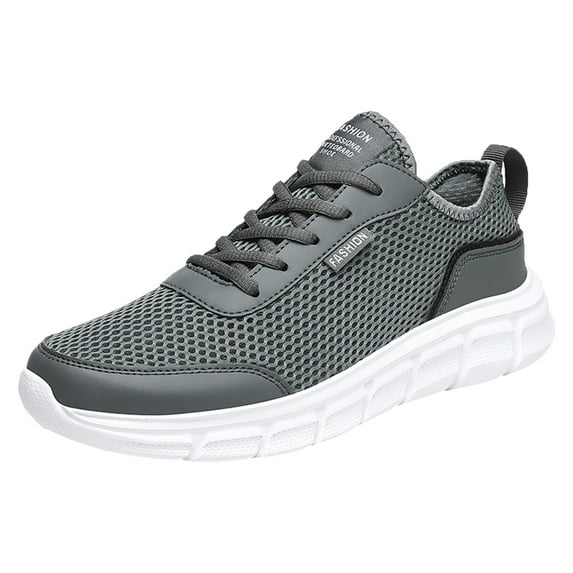 Ierhent Running Shoes Men’s Everyday Sneakers, Machine Washable Shoe Made with Natural Materials Dark Gray,40