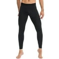 thumbnail image 1 of Ierhent Running Tights for Men Mens Compression Long Pants Skinny Sports Trousers Workout Fitness Gym Leggings(Black,XL), 1 of 3