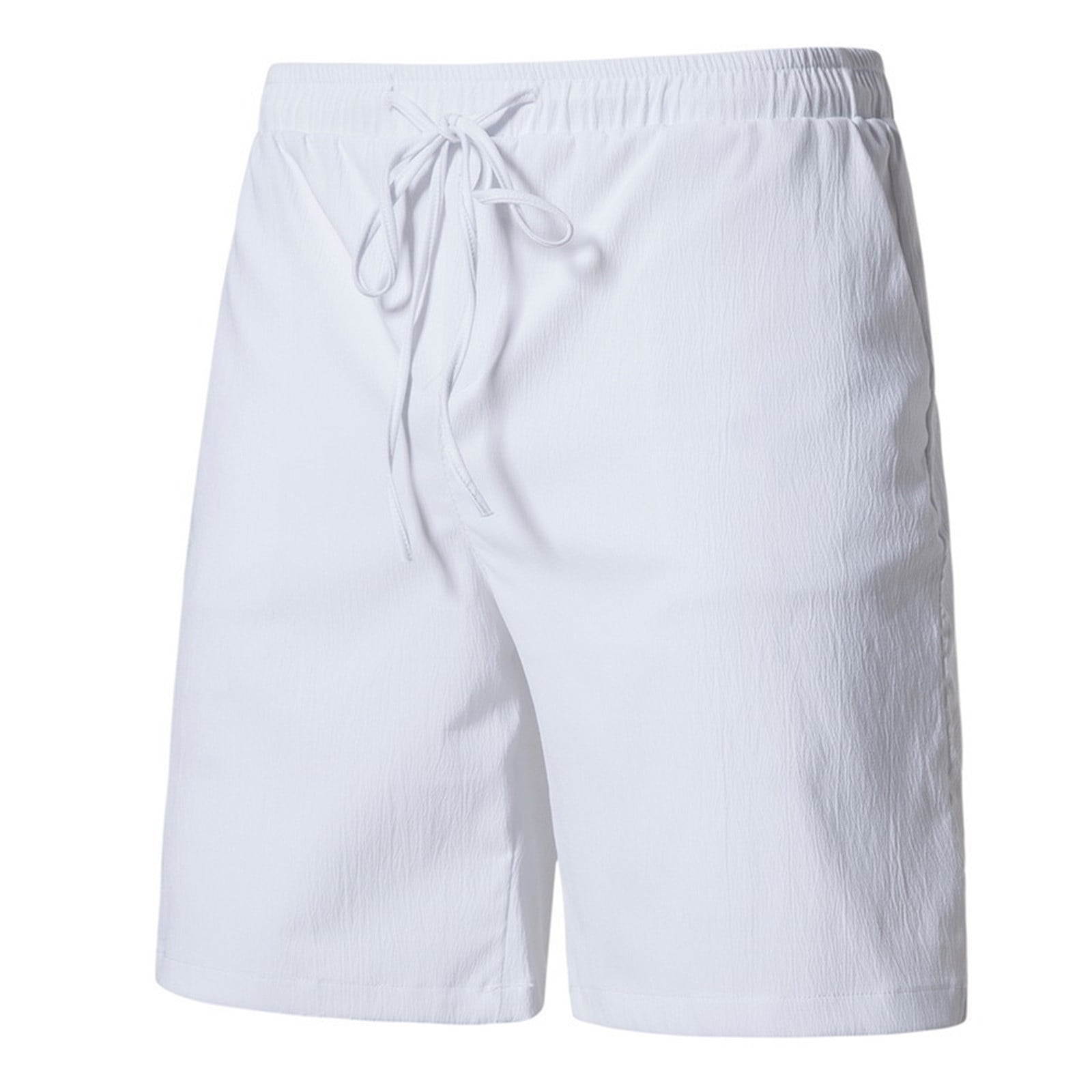 Ierhent Shorts for Men Athletic Men's Stretch Cargo Short(White,3XL ...