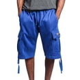 thumbnail image 1 of Ierhent Shorts for Men Men's Stretch Cargo Short(Blue,XXL), 1 of 7