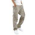 thumbnail image 1 of Ierhent Slacks Men's Classic-Fit -Resistant Flat-Front Chino Pant(Khaki,3XL), 1 of 3
