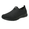 thumbnail image 1 of Ierhent Sneakers for Women Wide Width Women's Slip On Shoes Sneakers for Women Fashion Comfortable White Black Elastic Sneakers for Women(Black,7), 1 of 6