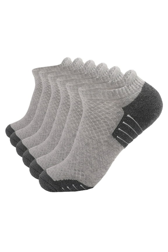 Socks for Women No Show Socks Womens Non Slip Low Cut Ankle Footies for Flats Sneakers Slip On Grey,XL