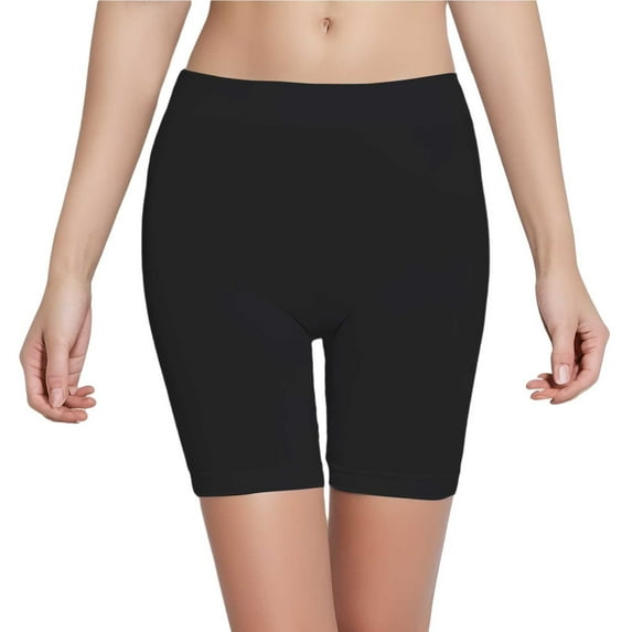 Ierhent Stretchy Shorts for Women Womens Juniors Vintage Summer High Waisted Folded Hem Shorts(Black,M)