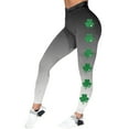 thumbnail image 1 of Ierhent Thermal Leggings for Women St Patricks Days Leggings for Women High Waist Printed Yoga Pants Holiday Tights Plus Size Dark Gray,S, 1 of 5