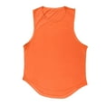 thumbnail image 1 of Ierhent Undershirts Men's Tank Top Cotton Sleeveless Shirt Lightweight Muscle Tank Tee Shirt Orange,L, 1 of 5