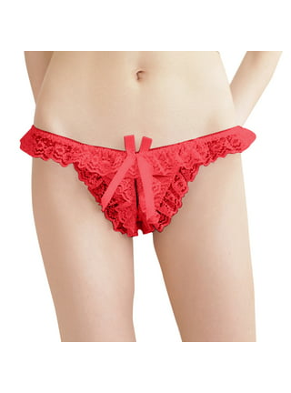 Jolie Satin Underwear Womens 2XL Red Stretch Intimates Hipster
