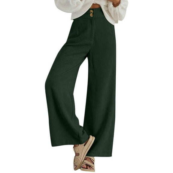 Ierhent Women's Business Casual Pants High Waist Sporty Gym Fit Jogger Pants Lounge Trousers(Green,S)