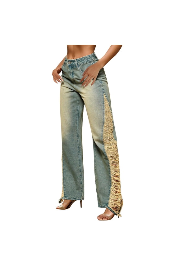 Women High Waisted Jeans Women's Totally Shaping Pull-on Skinny Jeans(Light Blue,XS)