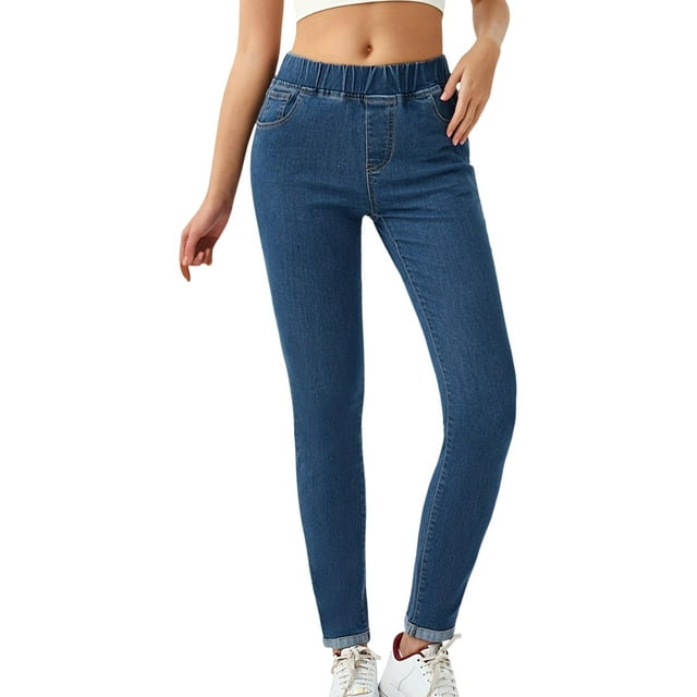 Ierhent Women's Jeans Women's Mid Rise Bootcut Jeans(Blue,XL) - Walmart.com