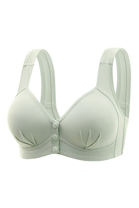 Womens Bras Comfort Front-Close Seamless Bra Women's(Mint Green,44)