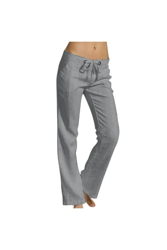 Womens Plus Size Pants Dress Pants for Women Comfort Stretch Slim Fit Leg Skinny High Waist Pull on Pants with Pockets for Work(Grey,3XL)