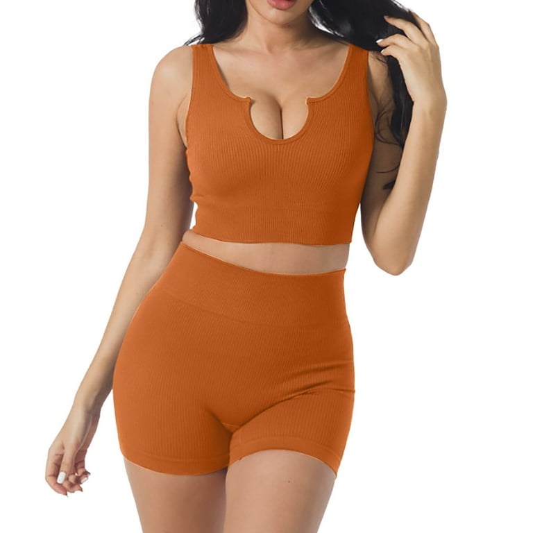 Ierhent Yoga Set Sweat Suits for Women Jogging Suits Yoga Clothing Set Set Tracksuit Coffee M Walmart