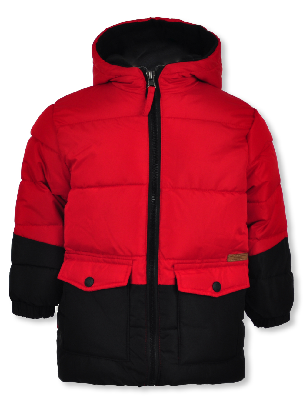 Iextreme Baby Boys' Colorblock Stripe Puffer Jacket red, 18 months