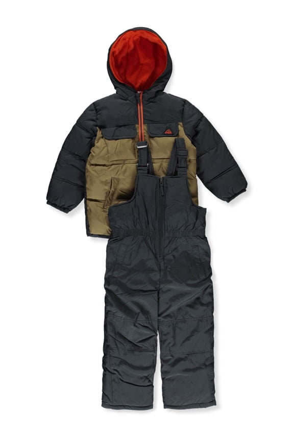 Boys' 2-Piece Snowsuit Set Outfit Color: gray Size: 6
