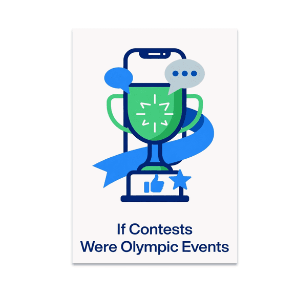 If Contests Were Olympic Events - Digital Marketing Enthusiast - 13x19 Poster Print