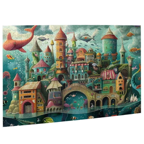 If Fish Could Walk 500 Piece Jigsaw Puzzle - Unique Design Technology Engaging Family Activity