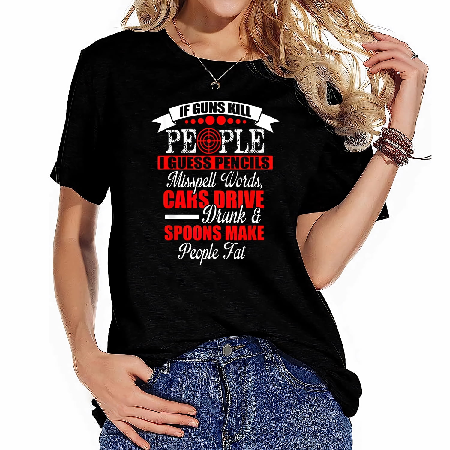 If Guns Kill People Pencils Miss Spell Words T-Shirt If Guns Kill People Pencils Miss Spell Words T-Shirt