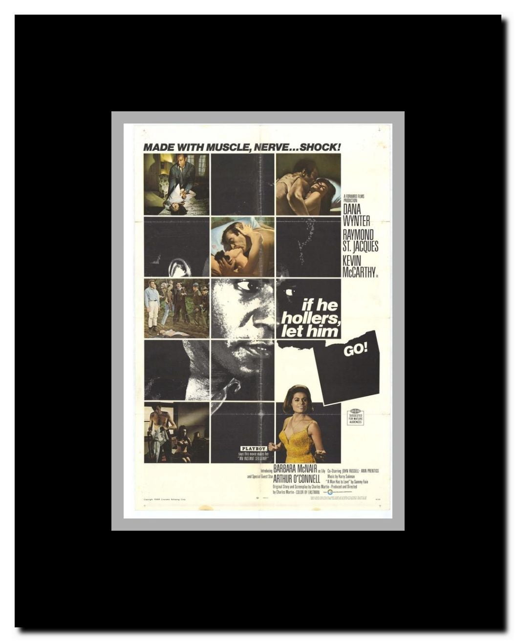 If He Hollers Let Him Go Framed Movie Poster