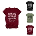 thumbnail image 1 of If I Ever Go Missing Just Follow My Kids T Shirts for Women Funny Mother's Day Tee Shirt Womens T Shirts, 1 of 4
