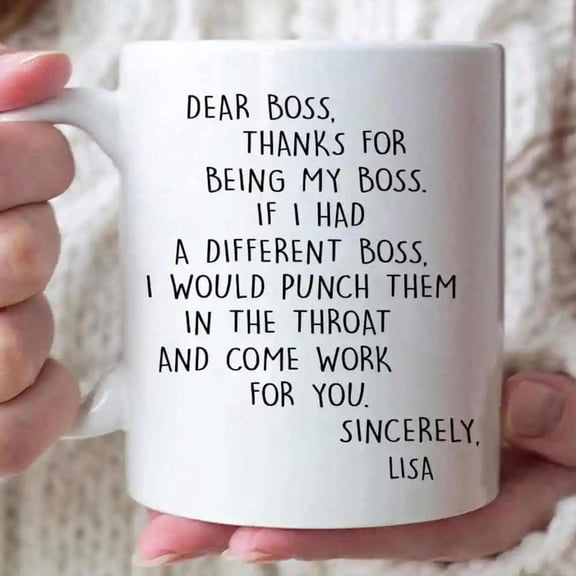 If I Had A Different Boss, Personalized Custom Coffee Mug, Gift For Co Worker, Boss, Manage, Bekilab Ceramic Coffee Mug, 11oz 15oz Gift